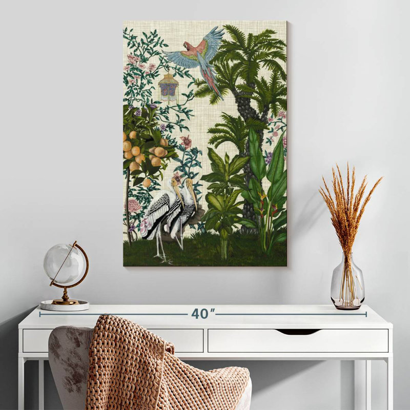 Brampt Paradis Chinoiserie II, 30" H x 20" W