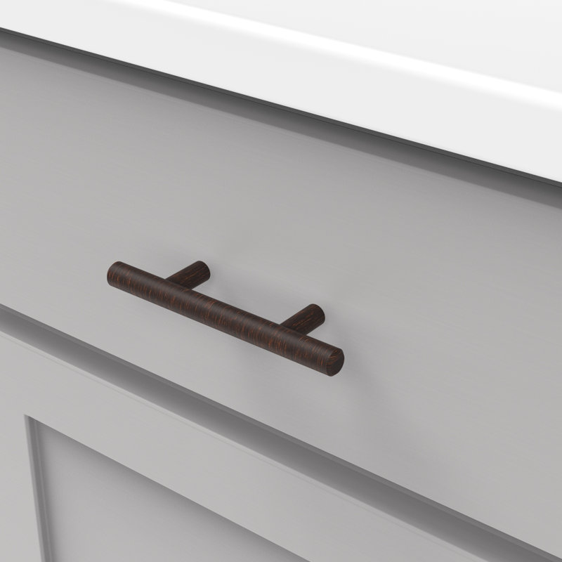 Bar Pulls Kitchen Cabinet Handles, Solid Core Drawer Pulls for Cabinet Doors, Vintage Bronze, 2 1/2"