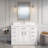 Capri Solid Wood 48" W x 22" D Single Sink Bathroom Vanity with Engineered Stone Top, Drawer Organizer, Undermount Ceramic Sink, Pre-Assembled (White) -13163568-126677439-13163566
