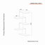 Tablette murale moderne Cardona, blanche, 20,3 po x 42,9 po x 11,6 po | 100% panneau de particules enduit de mélamine, épaisseur: 0,7 pouce | Conception polyvalente avec plusieurs tablettes, parfaite pour l'organisation à la maison ou au bureau, solution de rangement élégante et fonctionnelle-526328330-403965840