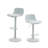 Modern PU Leather Adjustable Counter Height Swivel Barstools(Set Of 2)-500800898