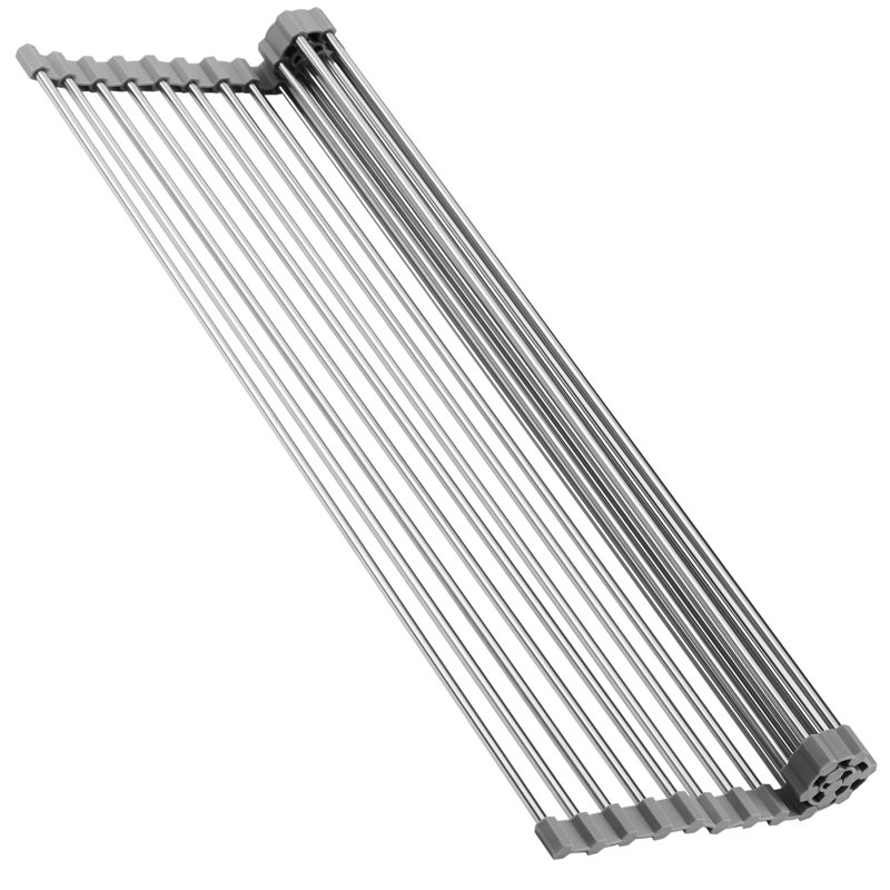 Stainless Steel Foldable Over-the-Sink Dish Rack