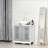 Sturdy Bathroom Cabinet,Under Sink Pedestal Storage Cabinet-736237952