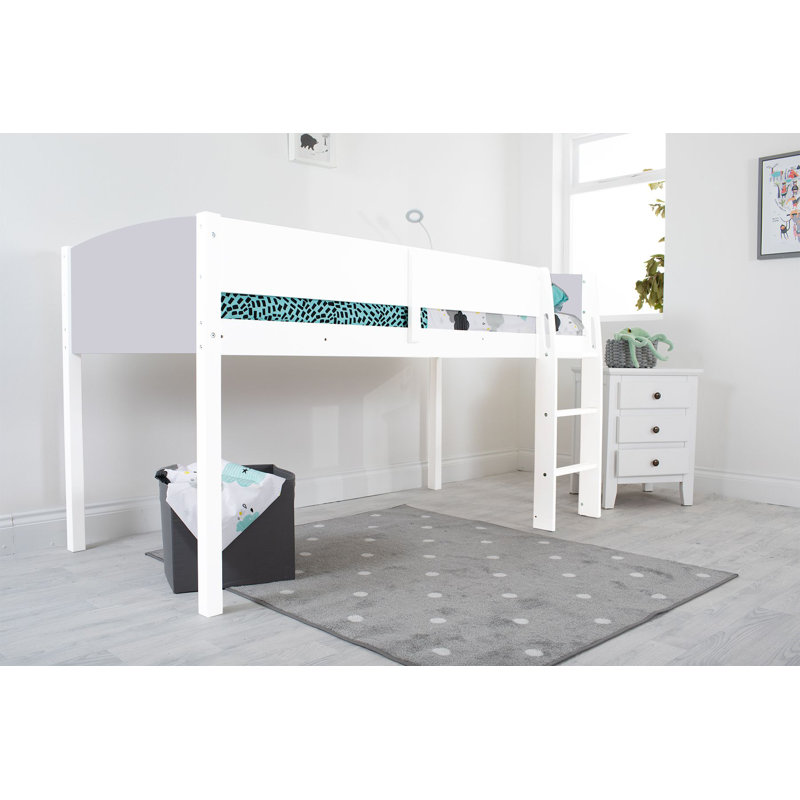 Bergenfield 90 X 190cm Mid Sleepers, White/Grey