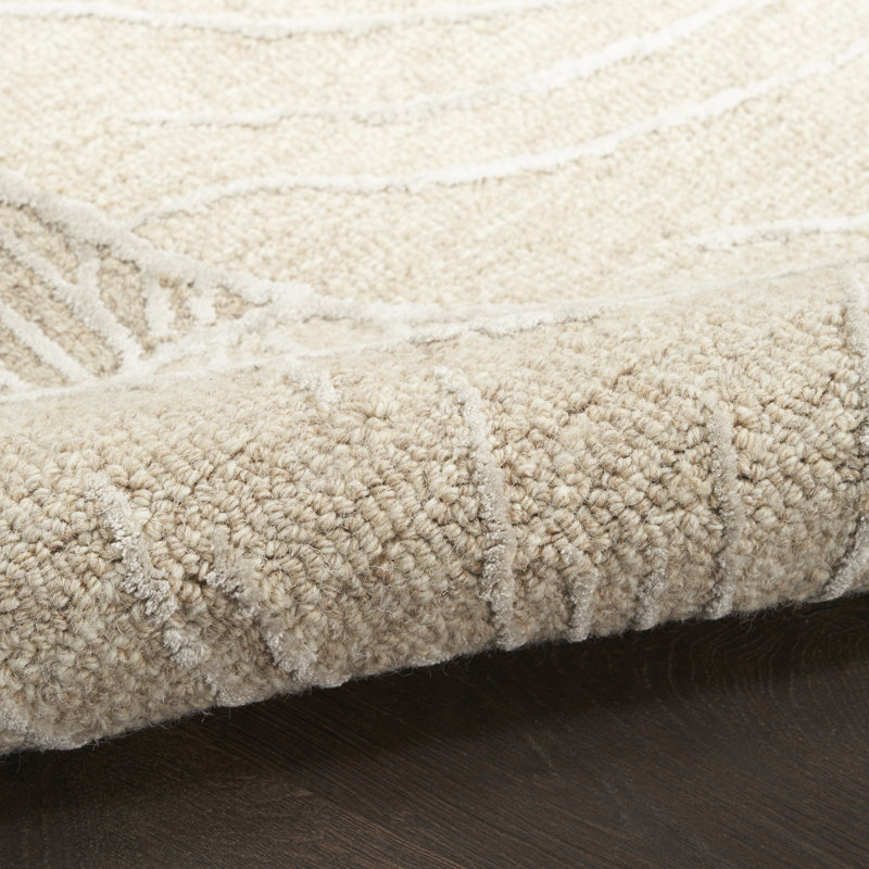 Nourison Avra Taupe Modern Indoor Rug, Rectangle 5'3" x 7'3"