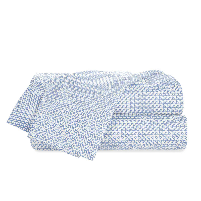 Southern Tide Hampstead Queen Blue Sheet Set,  Queen Sheet Set with 2 Pillowcases