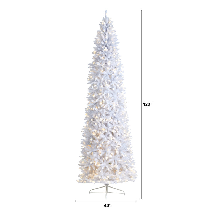 Lighted Artificial Christmas Tree, 10'