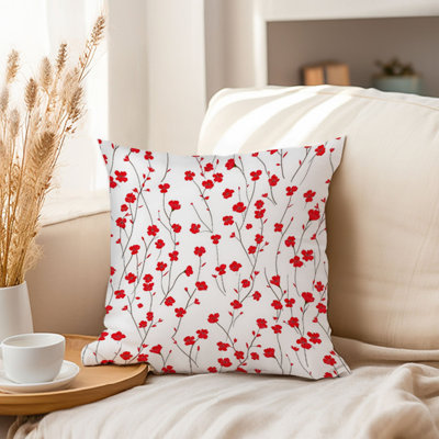 Floral Red Wildflowers VII Cottage & Cottagecore