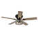 52'' Iris 5 - Blade Standard Ceiling Fan with Remote Control and Light Kit Included