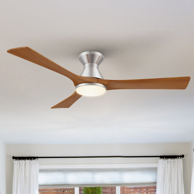 Ventilateur de plafond intelligent à 52 pales 52 po avec télécommande et ensemble d'éclairage inclus
