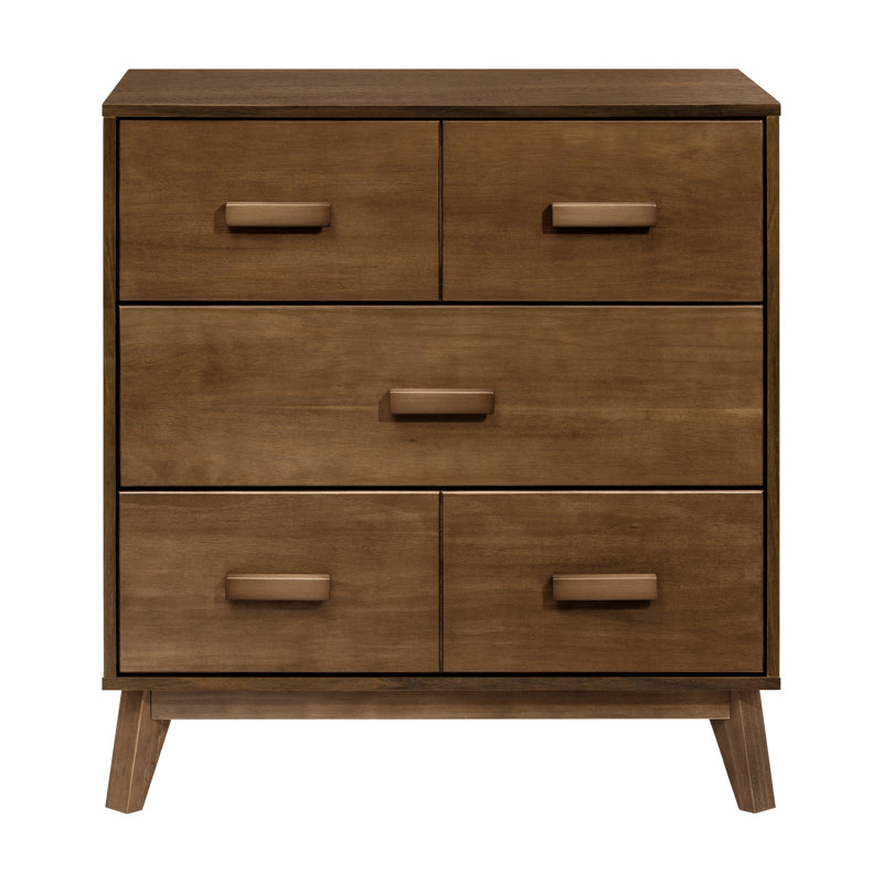 Scoot 3 Drawer Changing Table, Natural Walnut