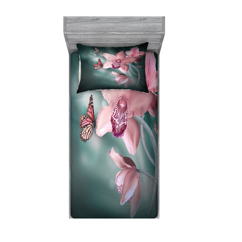 Microfiber Sheet Set, Twin Sheet Set with Fitted Sheet