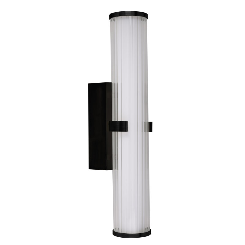 Aaidah LED Flush Mounted Sconce, Black