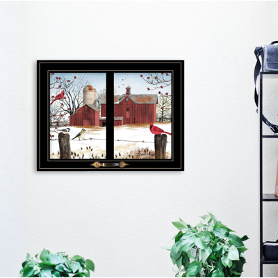 «Winter Friends», art mural encadré pour le salon et la maison par Billy Jacobs