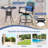 Aivils Steel Outdoor 25'' Counter Stool with Cushion