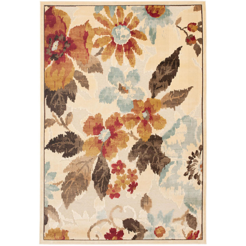 Brendon Floral Area Rug, Rectangle 79 x 122 cm