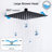 10-Inch High Pressure Rainfall Shower Head High Flow Stainless Steel Shower Head-62074668-123244137-123244136