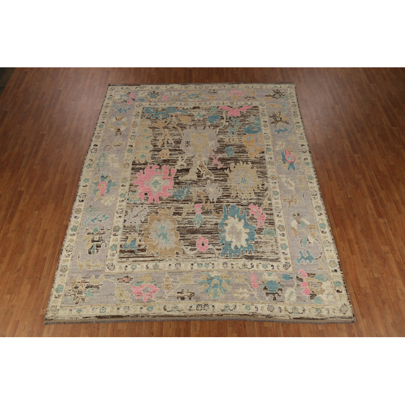 Vegetable Dye Oushak Turkish Area Rug 9x12