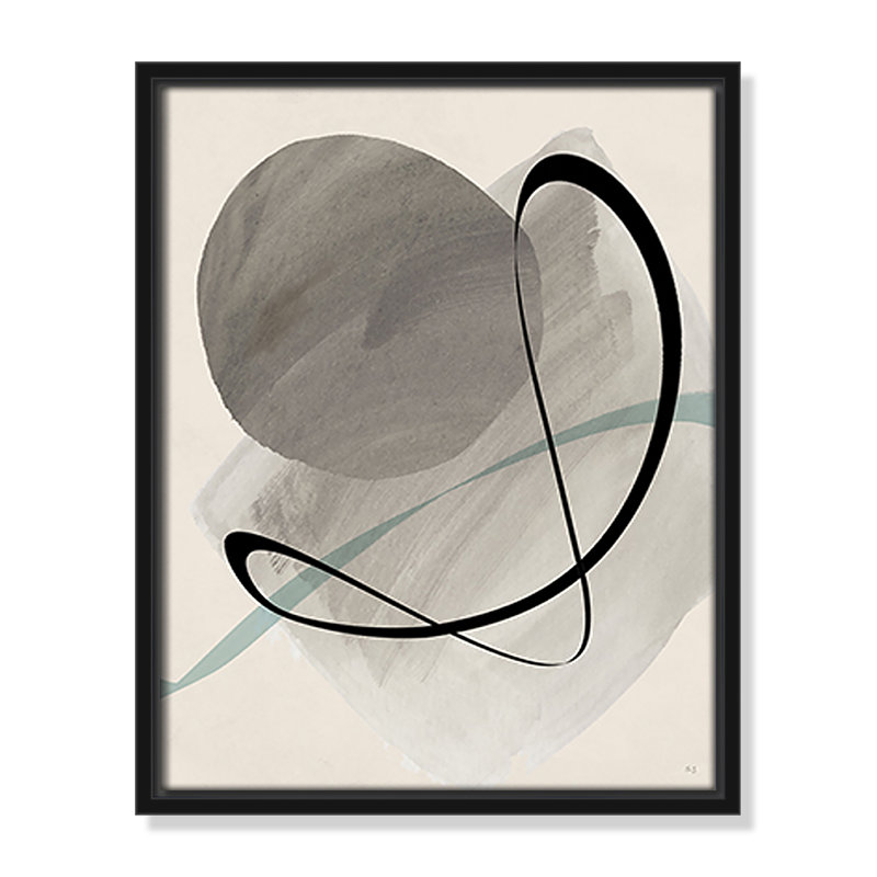 «Mid Century Dance II» par Susan Jill, reproduction sur toile, H 15,5 po x l 12,5 po x P 2 po, Noir