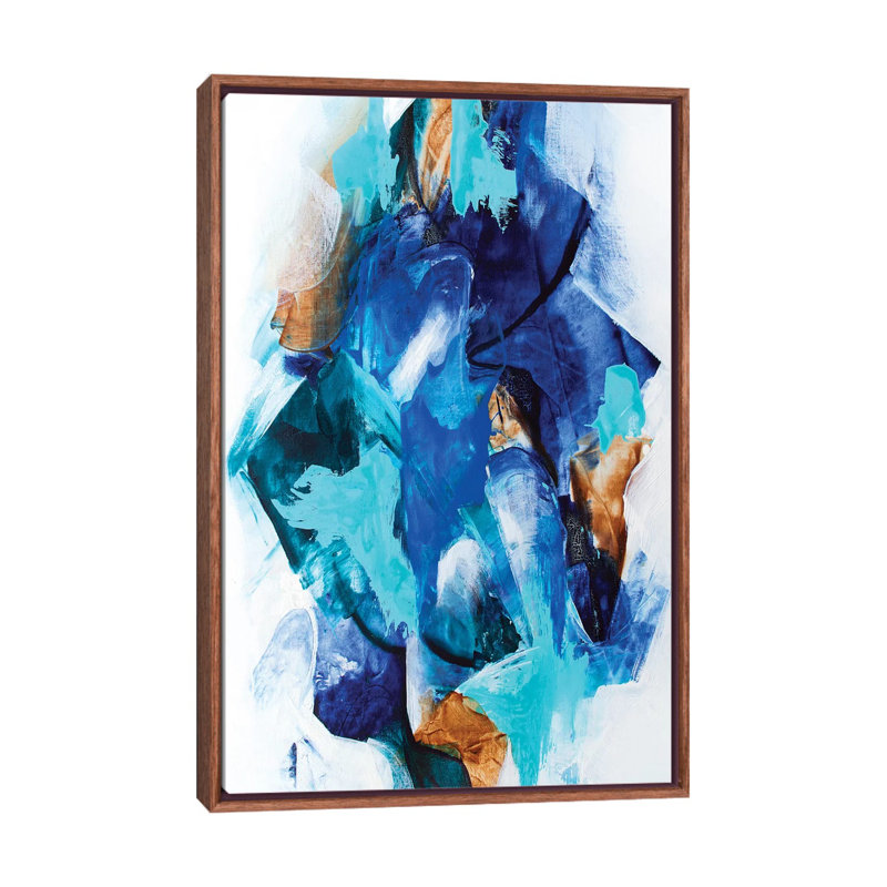 Synthesis - Print on Canvas, 66.04 cm H x 45.72 cm W, Classic Brown Wood Framed