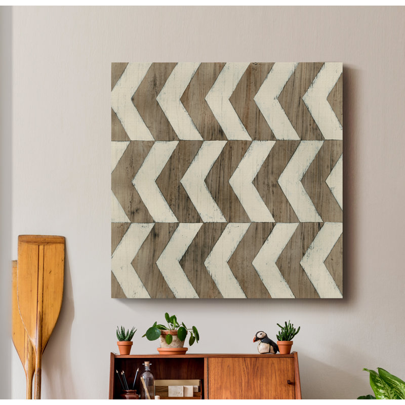 « Driftwood Geometry III », reproduction d’art sur toile tendue, H 16 po x l 16 po x P 1 po