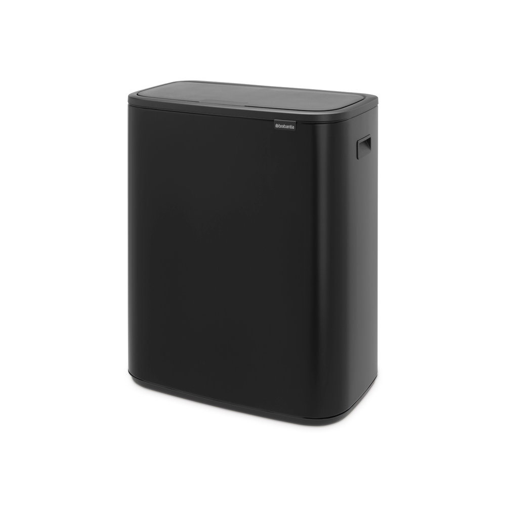 Brabantia Bo 16gal Touch Top Trash Can, Matte Black