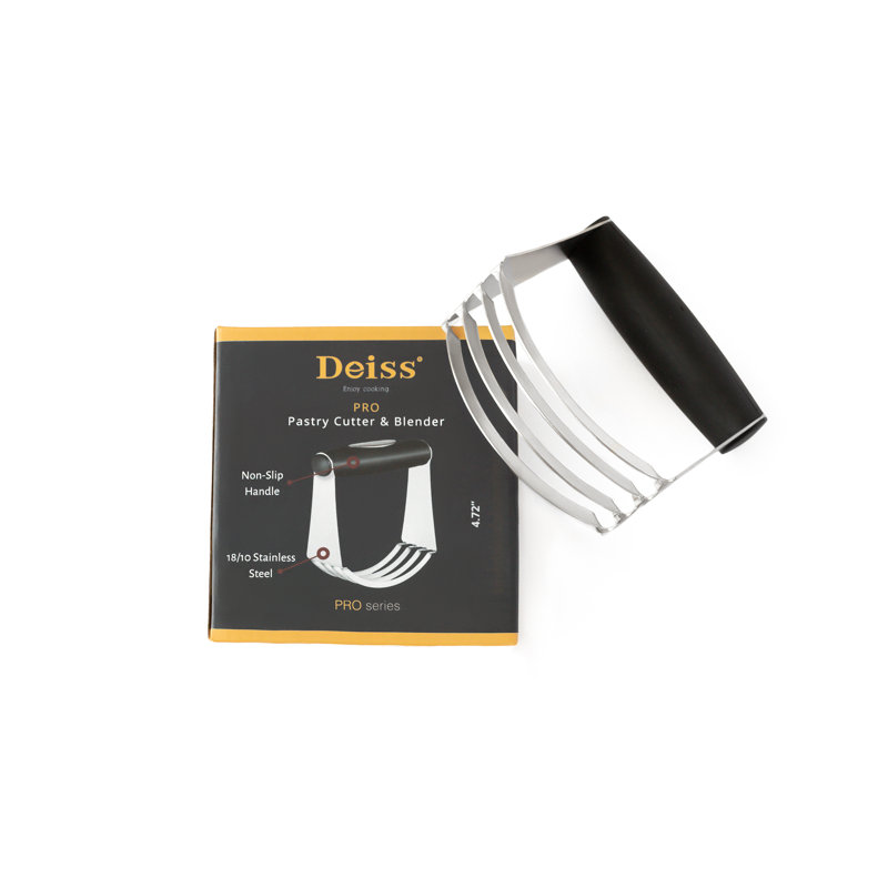 Deiss Pro Pastry Cutter & Dough Cutter With Non-slip Handle & 4 Strings