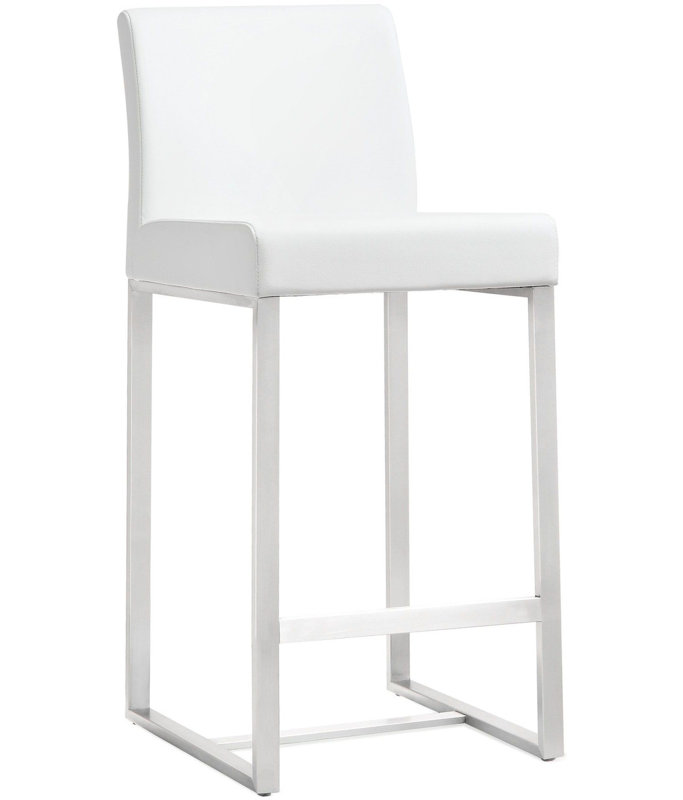 Tabouret de comptoir 26 po Jomel, Blanc