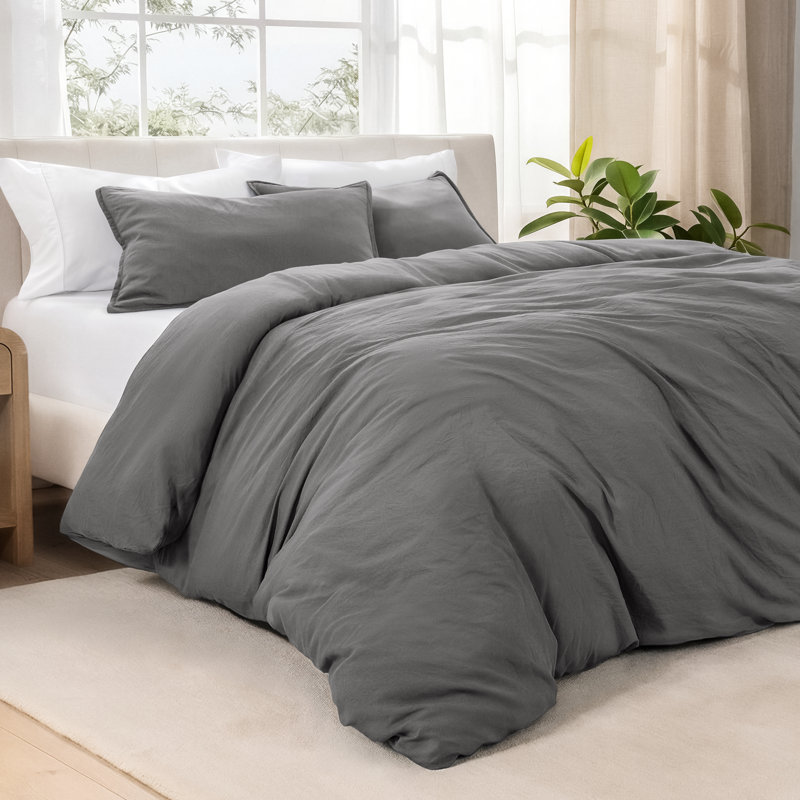  Ensemble de housse de couette en microfibre moderne et contemporain, Housse de couette très grande taille et 2 taies d