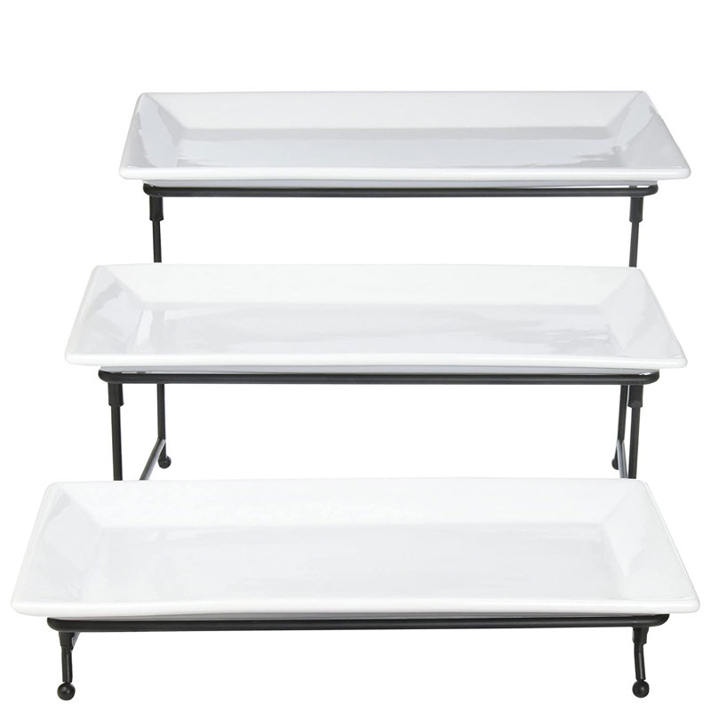 Elite Gracious Dining 3 Tier Serving Tray
