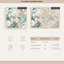 Rouleau de papier peint floral pastel doux