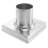 4 In. X 4 In. Stainless Steel Square Shower Drain With Tile-In Pattern Surface And PVC Drain Base