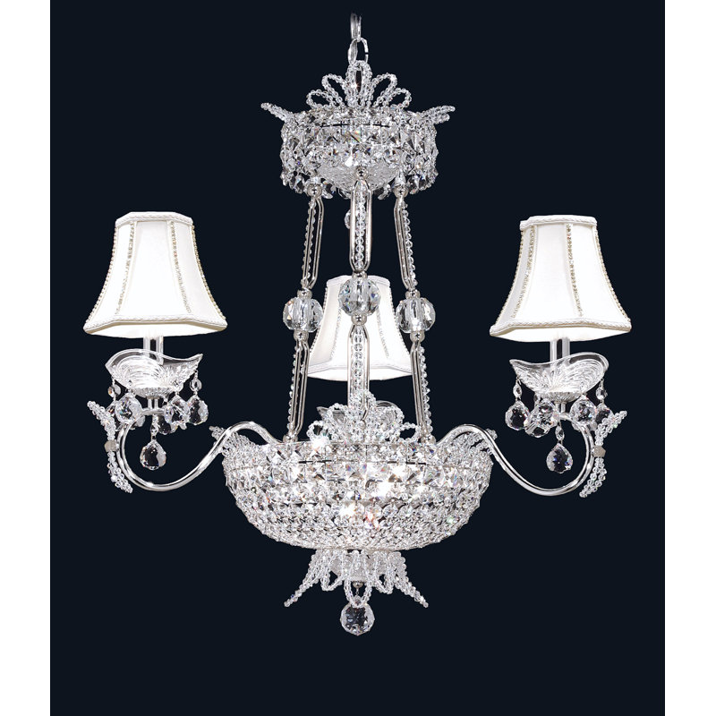 Lustre princesse avec 3 lumières, Impérial, Argent