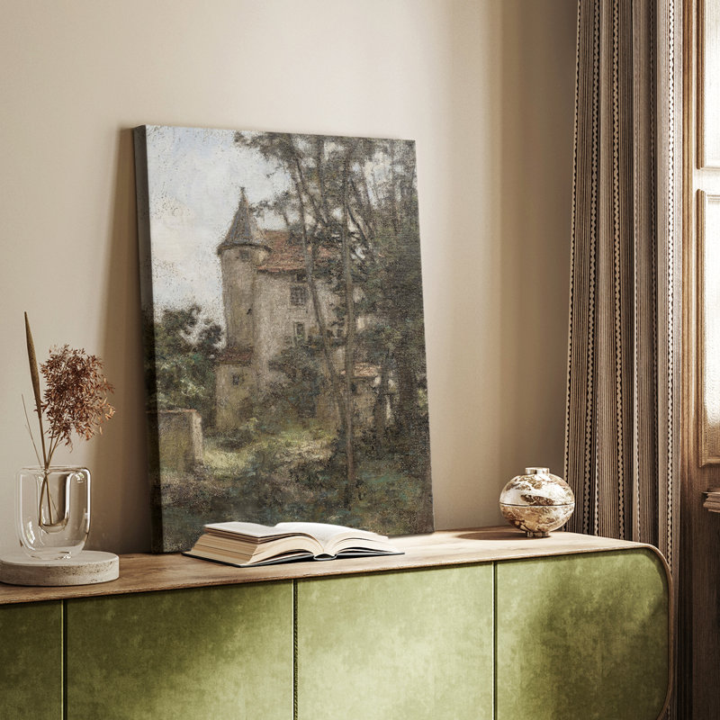 Paysage rétro CC III - galerie Cavas sur mesure, H 12 po x l 8 po
