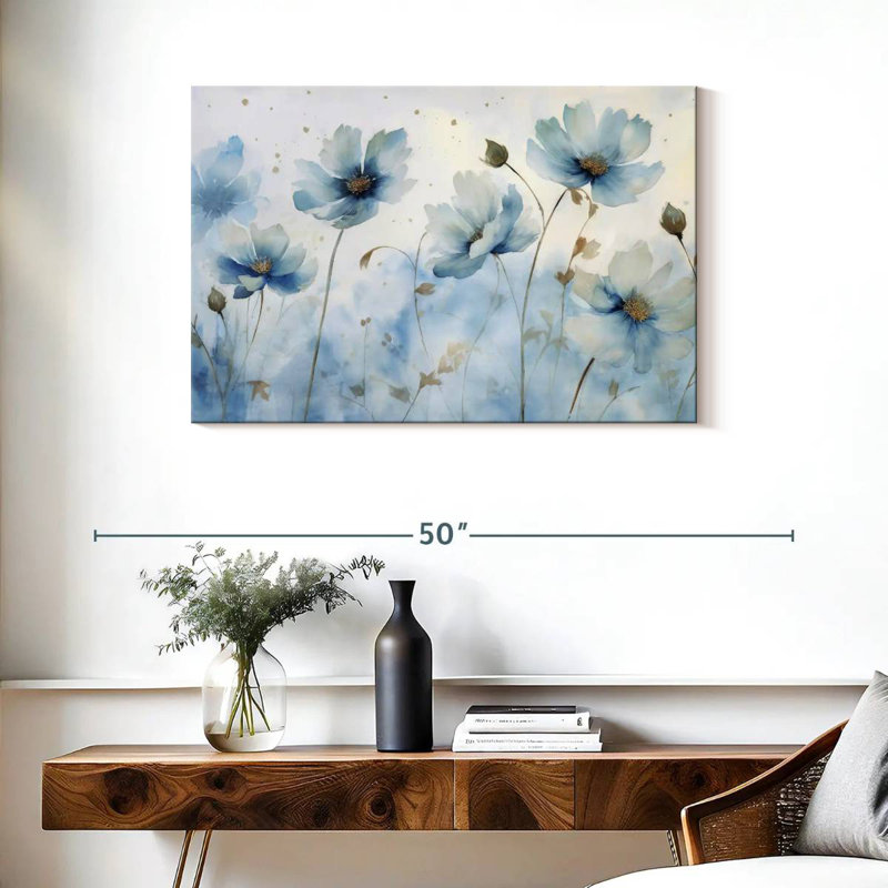 Blue Garden Blooms II, H 24 po x l 36 po