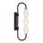  Geode Integrated LED 21.5in Outdoor Wall in Matte Black with Fluted Striped Glass-536360855-536360857