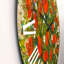 Fleurs sauvages rouges dans les champs - Horloge murale traditionnelle-60187753