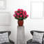 Pièce maîtresse en soie vase