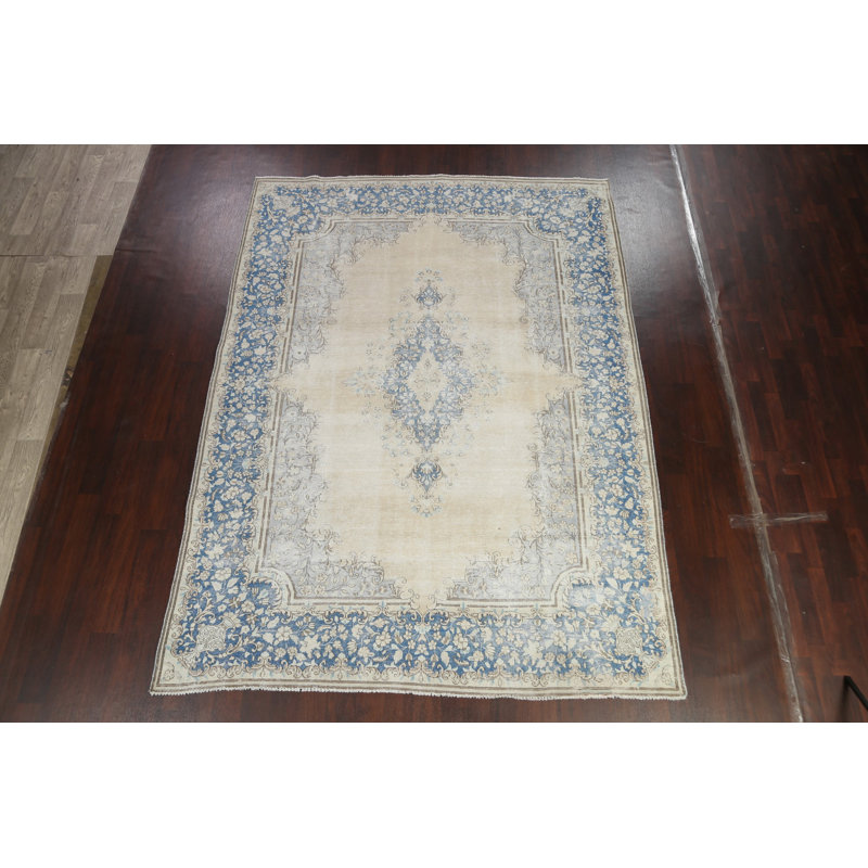 Tapis traditionnel délavé discret 8 x 11