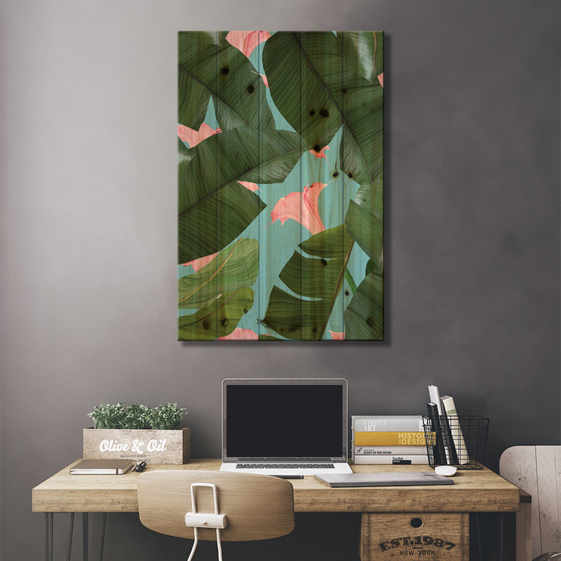 «Wild Flower» par 83 Oranges - impression sur toile tendue, H 26 po x l 18 po x P 1,5 po, Toile encadrée noire