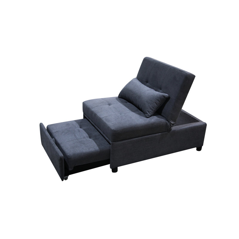 Lit pliant gris foncé - multifonctionnel pour n'importe quelle scène. Facile à utiliser et peu encombrant. Ergonomique, stable. Utilisé comme table à thé, fauteuil, lit simple. Matériaux appliqués. Capacité de poids de 264 lb