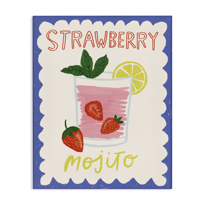  «Strawberry Mojito Drink», art mural par Lisa Barlow