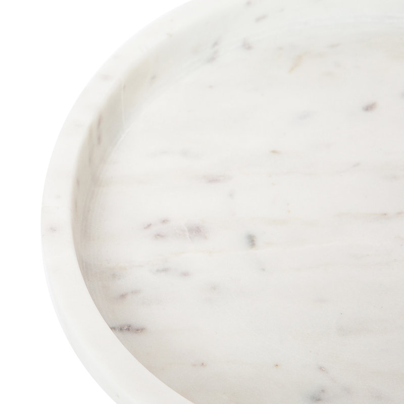 Epsilon Marble Tray, 2" H x 8" W x 8" D