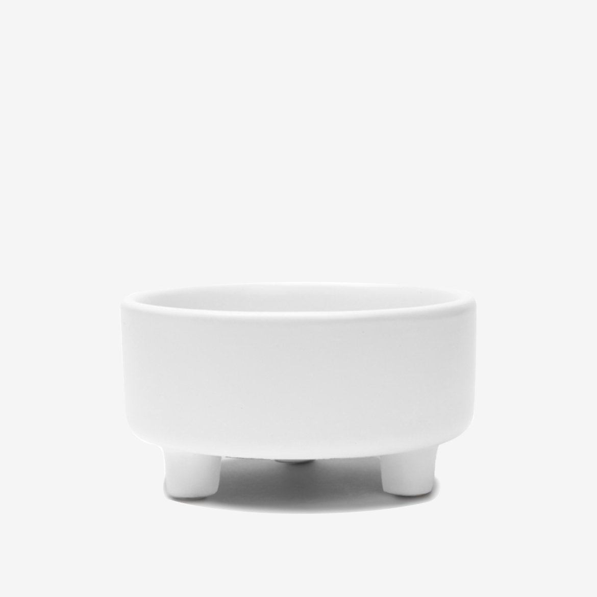 Uplift Ceramic Dog Bowl, White, Small (2 cups / 16 fluid oz)