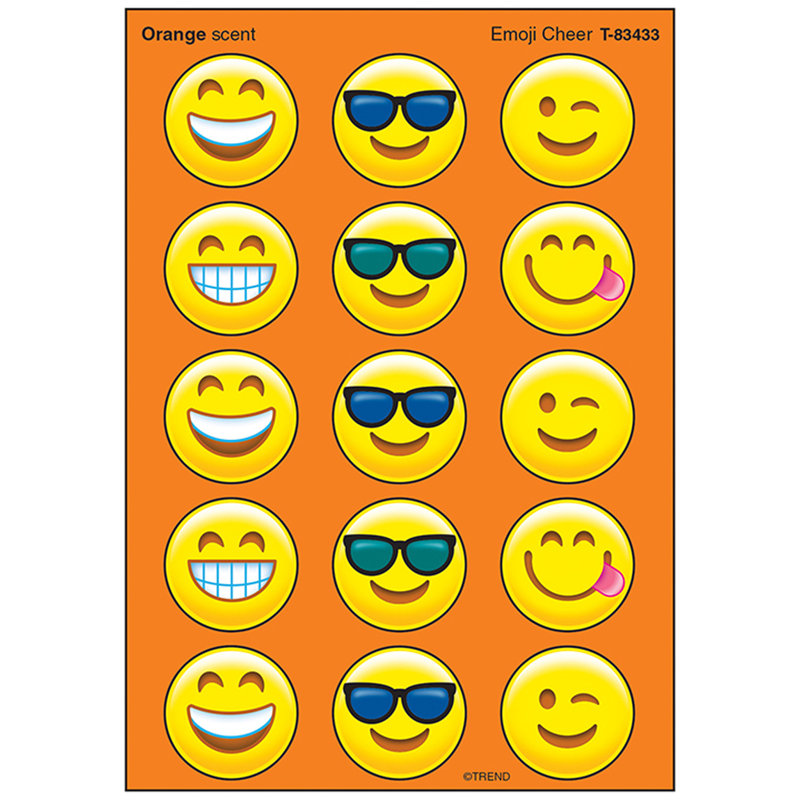 Autocollants Emoji Cheer / Orange Stinky