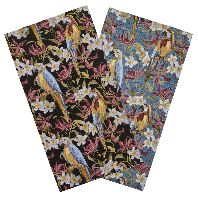 Kingsland Floral Flatweave Area Rug, Rectangle 50 x 80cm