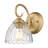 Khyra 1-Light Wall Sconce with Clear Glass-1417595318