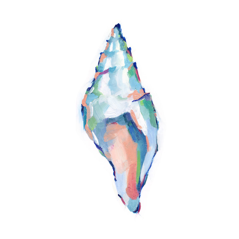 Pop Shell Study IV by Ethan Harper - Painting on Canvas, 91cm H x 61cm W, Wrapped Canvas