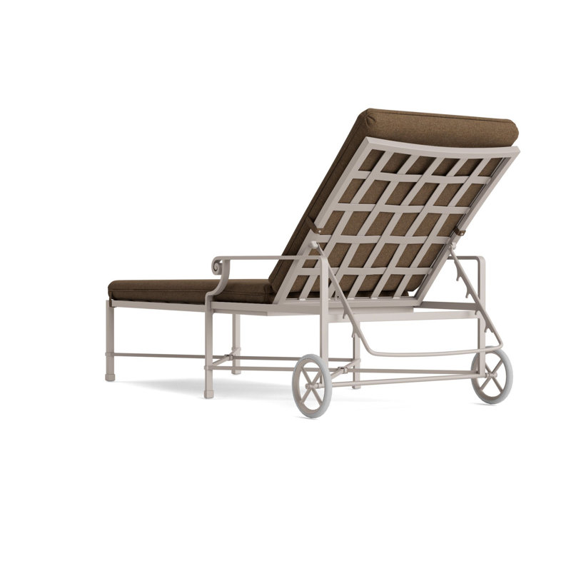 Venetian Outdoor Chaise Lounge, Fusion Moccasian, Dove Smooth