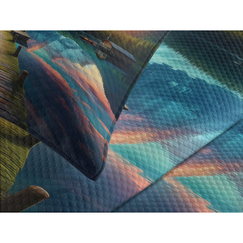 Polyester Not Solid Color Coverlet, Queen Coverlet / Bedspread + 2 Standard Shams
